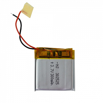 Аккумуляторная батарея Li-Pol (3x25x25мм), 2pin, 3.7В, 300мАч