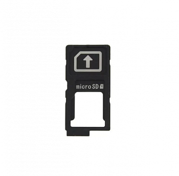 Держатель (лоток) SIM-карты для Sony Xperia Z3 Plus (E6553), Z5 (E6653), Z5 Premium (E6853), Z5 Premium Dual (E6883), черный
